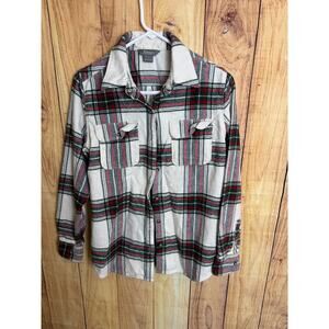 Natural Reflections MN Wild Flannel Button Down Shirt Women's Size S
